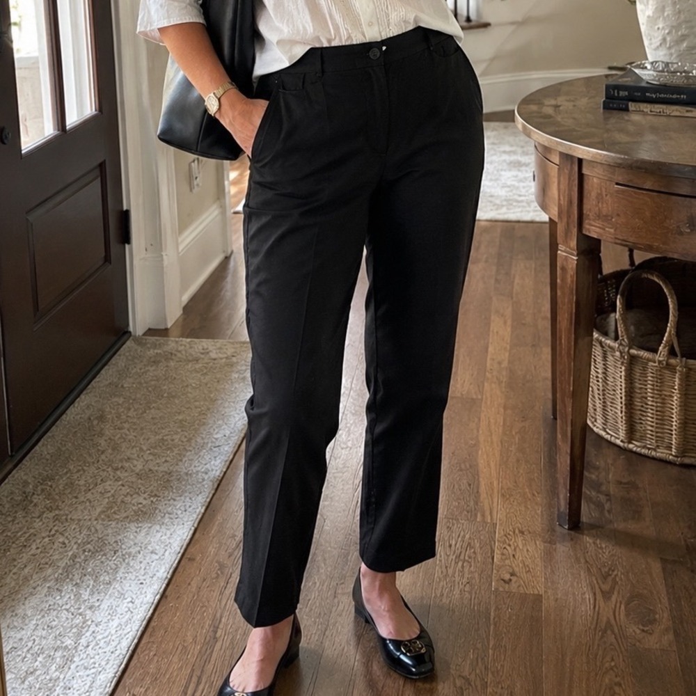 B6 BETABRAND Bootcut Straight Yoga Pants Black Womens XXL 2XL Work Travel